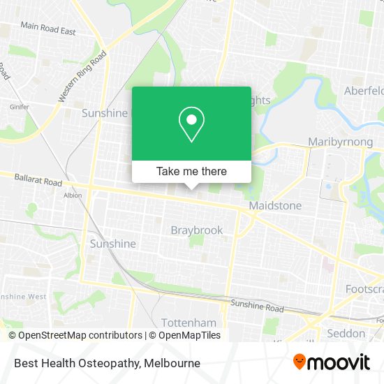 Best Health Osteopathy map