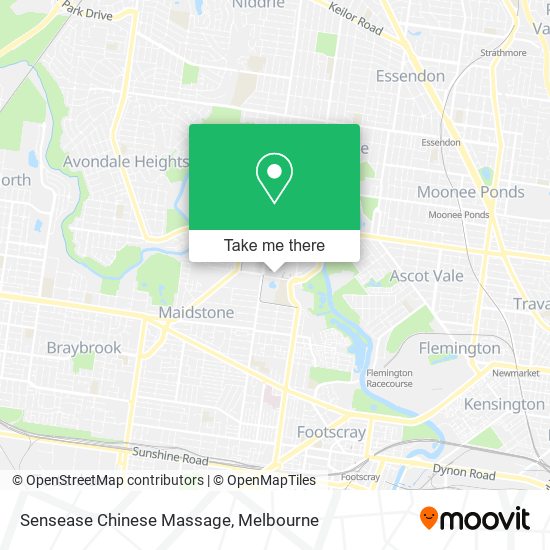 Sensease Chinese Massage map