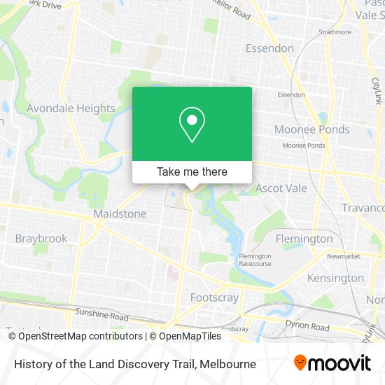 History of the Land Discovery Trail map