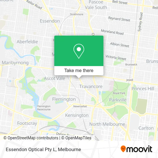 Mapa Essendon Optical Pty L