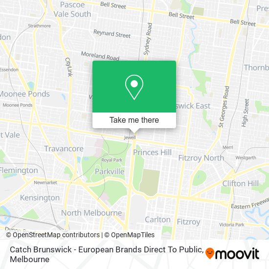 Catch Brunswick - European Brands Direct To Public map