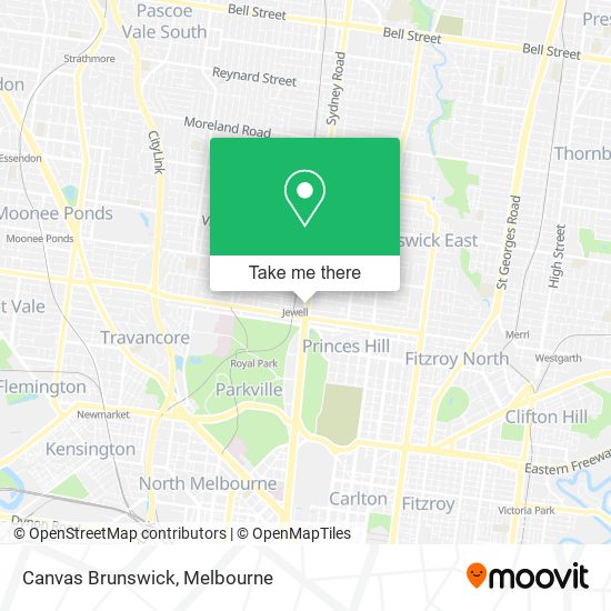 Canvas Brunswick map