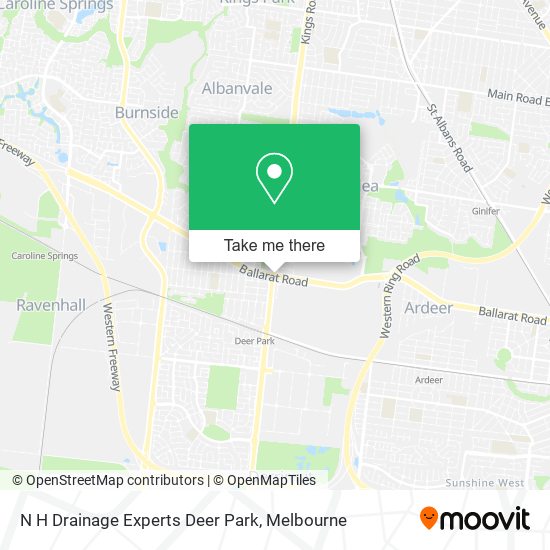 N H Drainage Experts Deer Park map