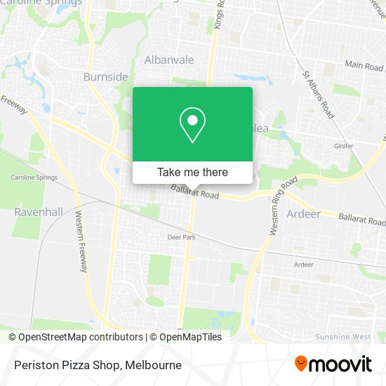 Mapa Periston Pizza Shop