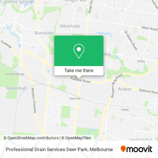 Mapa Professional Drain Services Deer Park