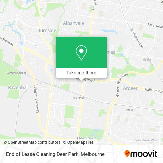 End of Lease Cleaning Deer Park map