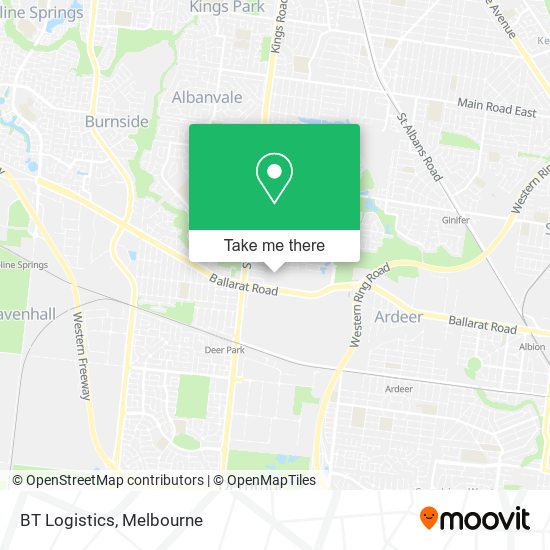 BT Logistics map