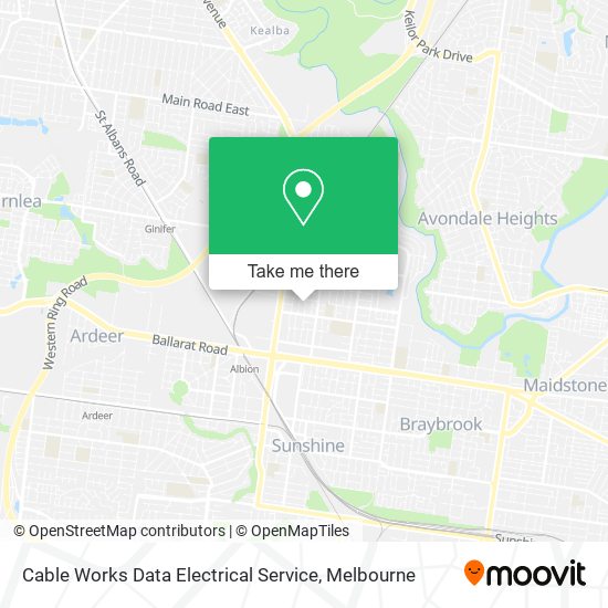 Cable Works Data Electrical Service map