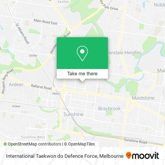 International Taekwon do Defence Force map