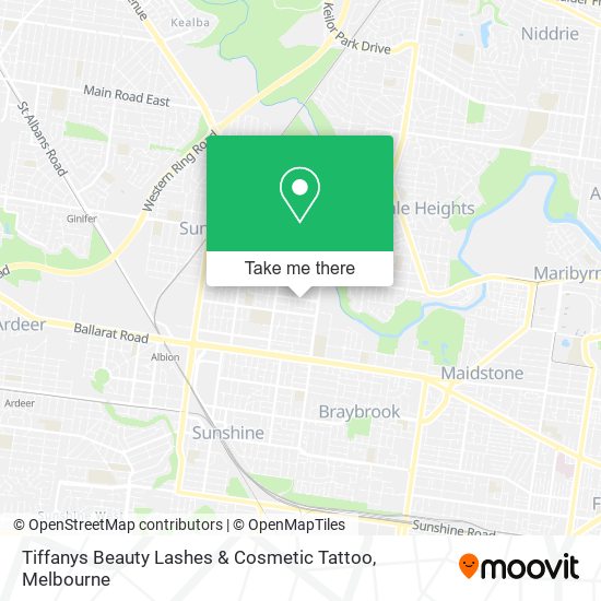 Tiffanys Beauty Lashes & Cosmetic Tattoo map