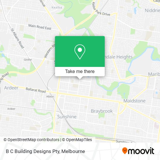 B C Building Designs Pty map