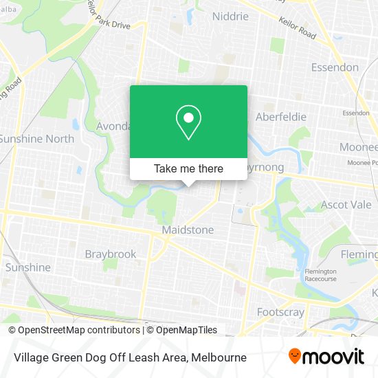 Village Green Dog Off Leash Area map
