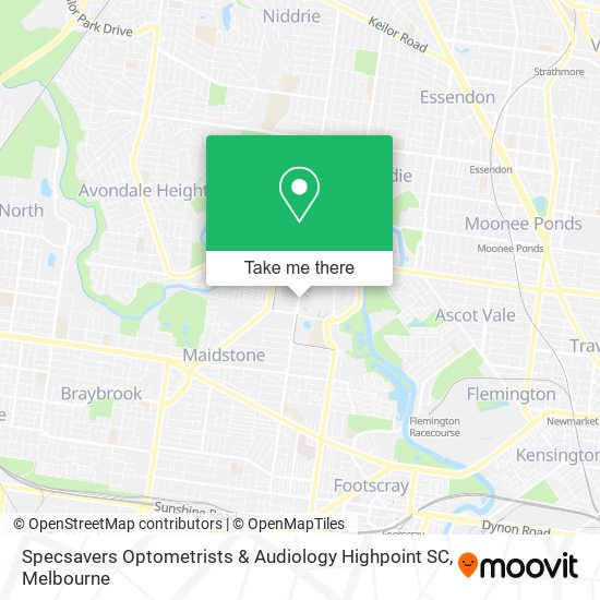Specsavers Optometrists & Audiology Highpoint SC map