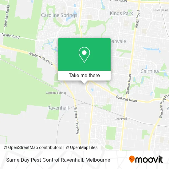 Mapa Same Day Pest Control Ravenhall
