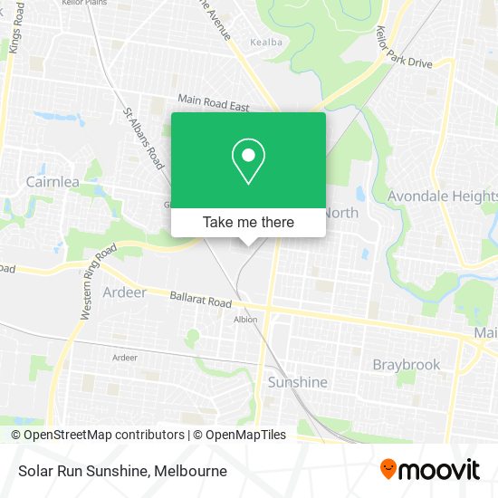 Solar Run Sunshine map