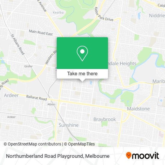 Northumberland Road Playground map