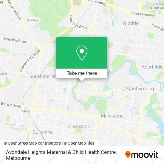Avondale Heights Maternal & Child Health Centre map