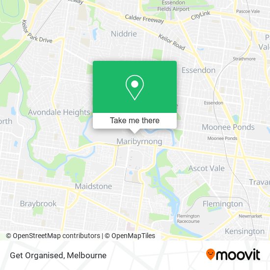 Get Organised map