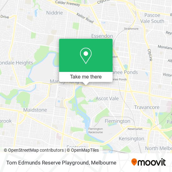 Tom Edmunds Reserve Playground map