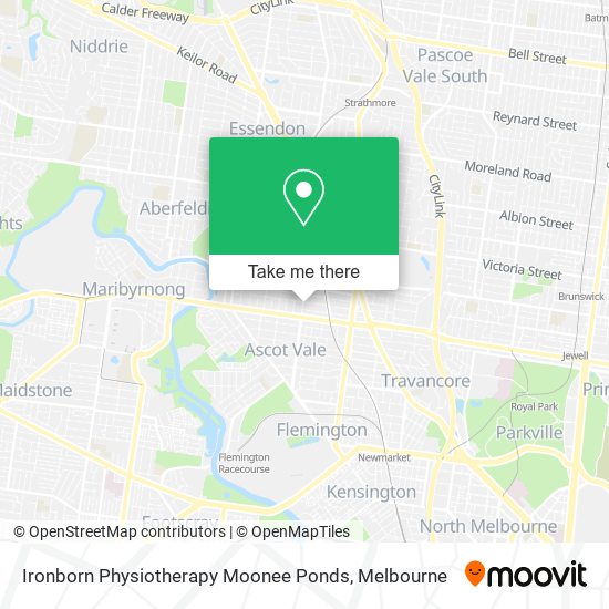 Ironborn Physiotherapy Moonee Ponds map