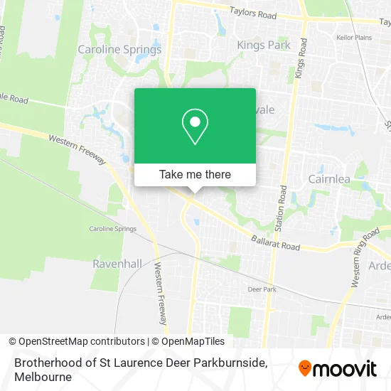 Brotherhood of St Laurence Deer Parkburnside map