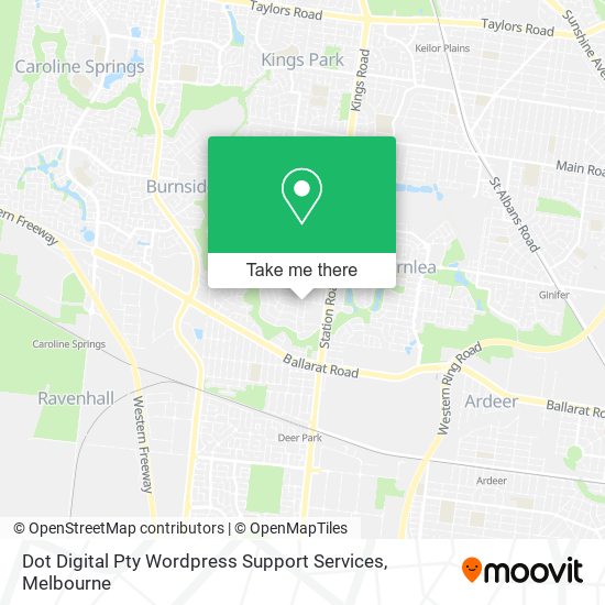 Dot Digital Pty Wordpress Support Services map