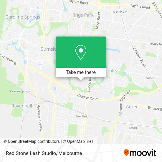 Mapa Red Stone Lash Studio