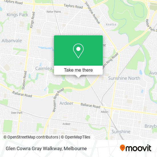 Glen Cowra Gray Walkway map