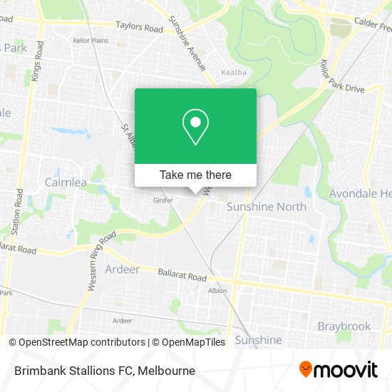 Brimbank Stallions FC map