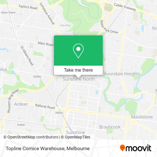 Topline Cornice Warehouse map