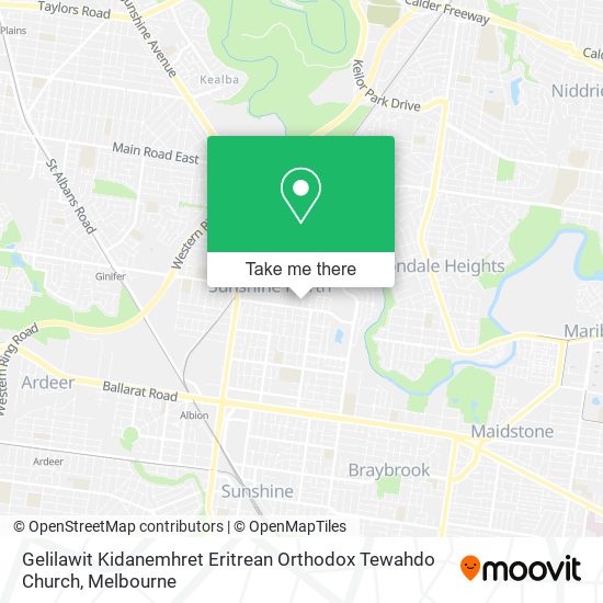 Gelilawit Kidanemhret Eritrean Orthodox Tewahdo Church map