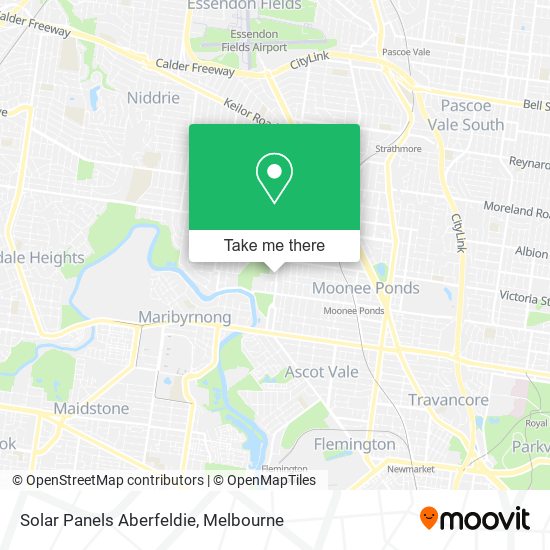 Solar Panels Aberfeldie map