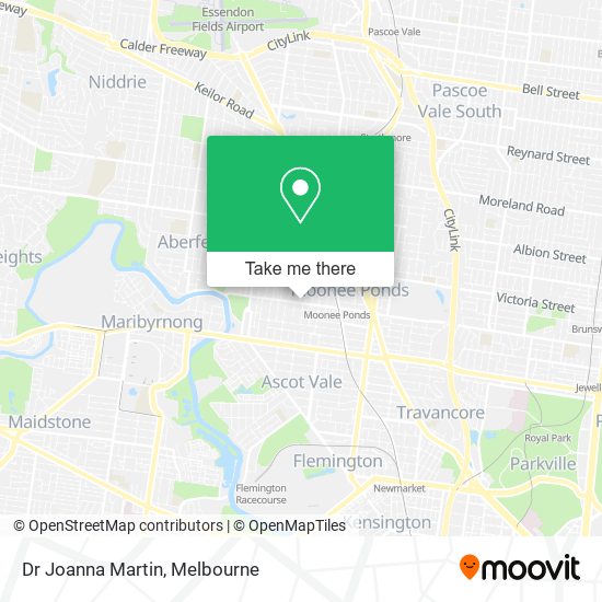 Dr Joanna Martin map
