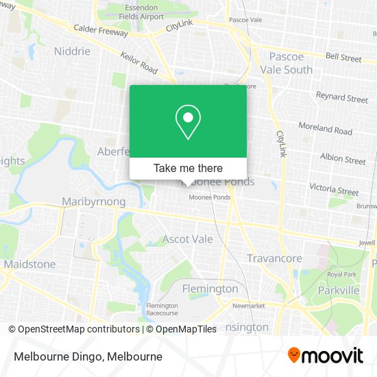 Melbourne Dingo map