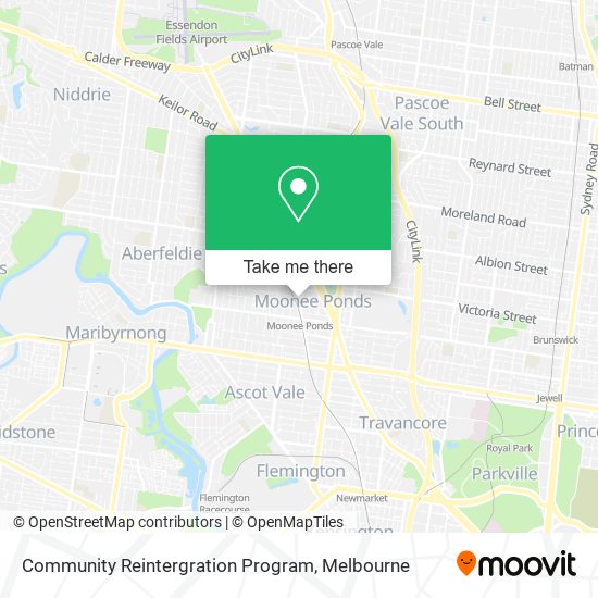 Community Reintergration Program map