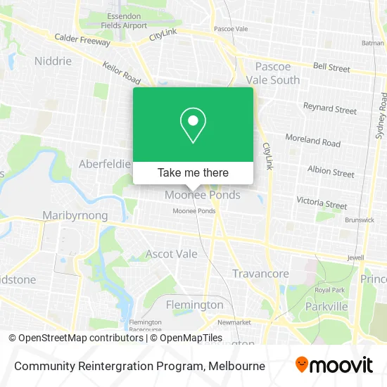Community Reintergration Program map