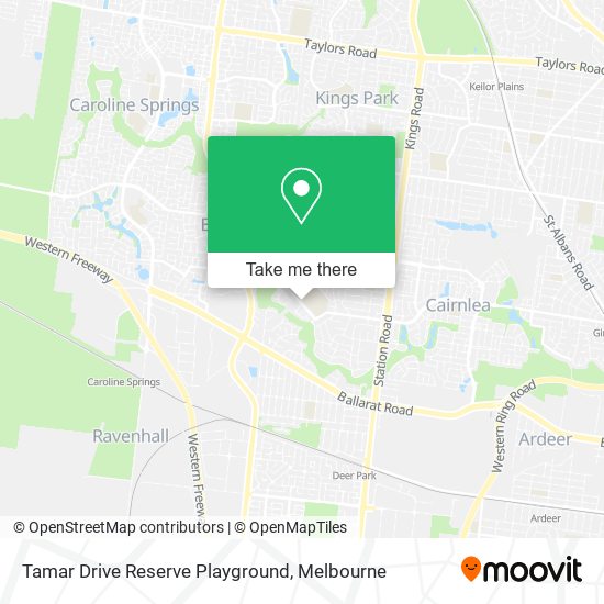 Tamar Drive Reserve Playground map