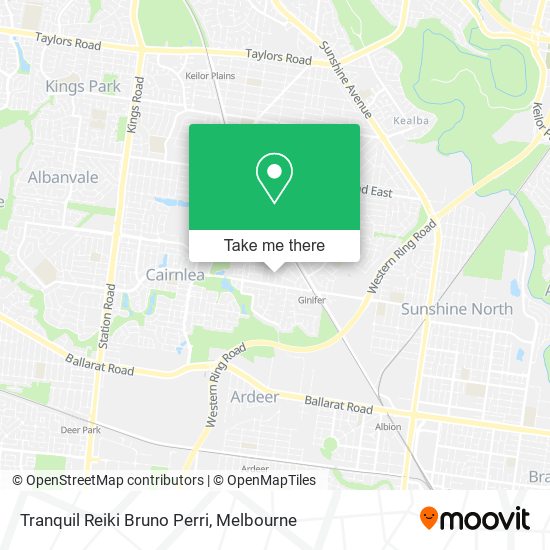 Tranquil Reiki Bruno Perri map