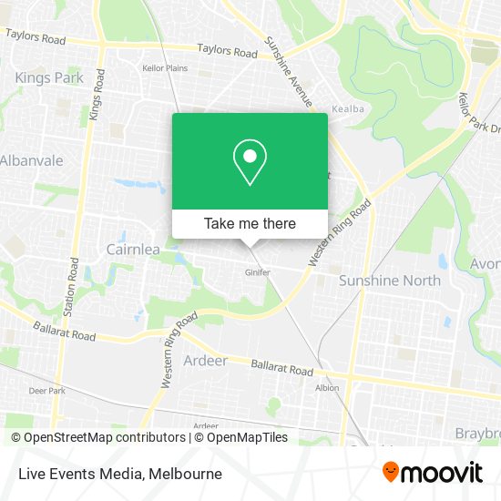 Live Events Media map