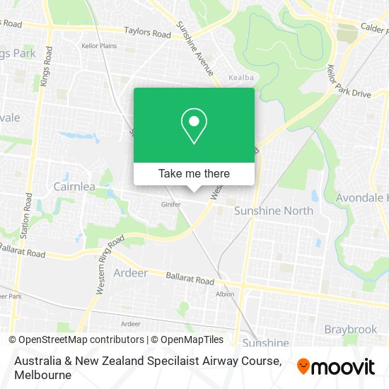 Australia & New Zealand Specilaist Airway Course map