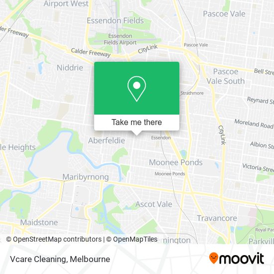 Vcare Cleaning map