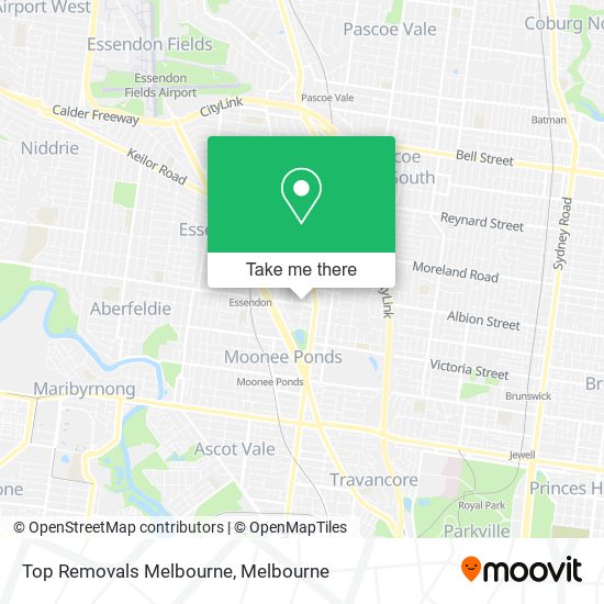 Top Removals Melbourne map