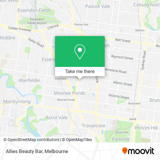 Allies Beauty Bar map