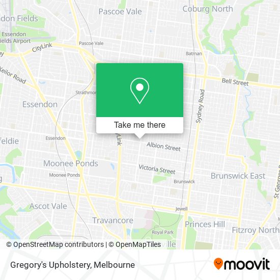 Gregory's Upholstery map
