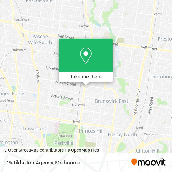 Matilda Job Agency map