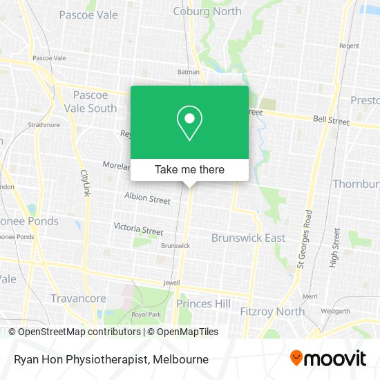 Ryan Hon Physiotherapist map