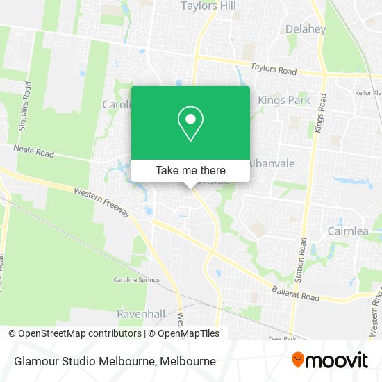 Glamour Studio Melbourne map