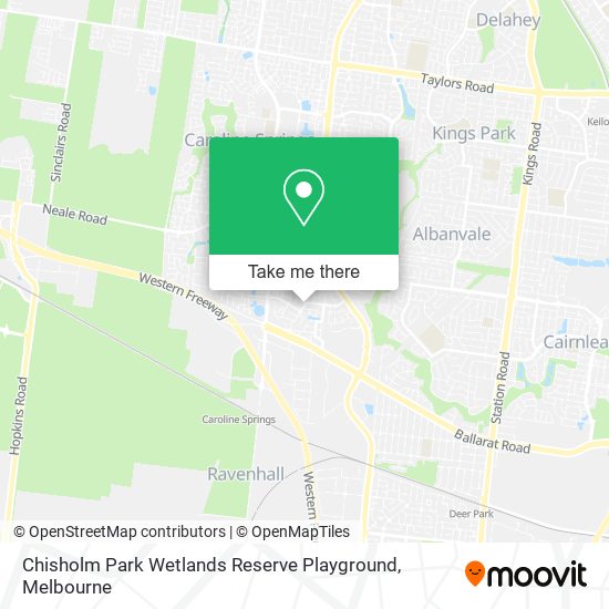 Chisholm Park Wetlands Reserve Playground map