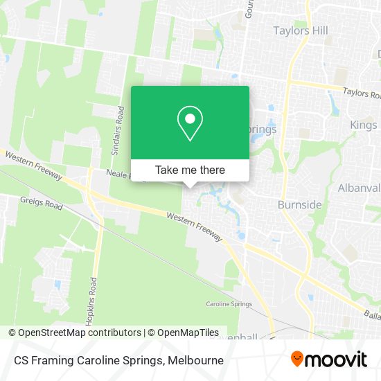 CS Framing Caroline Springs map
