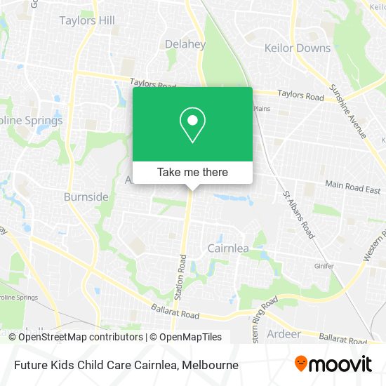 Future Kids Child Care Cairnlea map